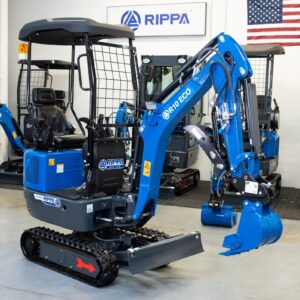 Rippa R10D Eco mini excavator in Portland Oregon full machine view