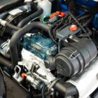 Rippa R13 Pro mini excavator engine compartment open service view