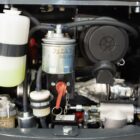 Rippa R15 Eco mini excavator engine compartment and service access in Portland Oregon