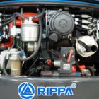 Rippa R10 Eco with cab mini excavator engine compartment and service access