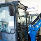 Rippa R15 Eco with cab mini excavator showing enclosed operator cab and boom arm, Portland Oregon