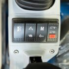 Rippa R15 Eco mini excavator control panel switches inside cab, lighting and auxiliary controls